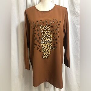 Blouse with Cheetah 🐆 Print